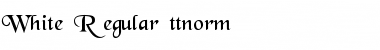 Download White Regular Font Title Preview