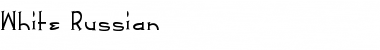 Download White Russian Regular Font Title Preview