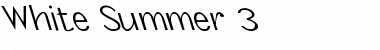 Download White Summer 3 Regular Font Title Preview