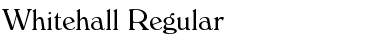 Download Whitehall Regular Font Title Preview