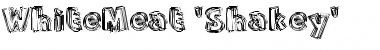 Download WhiteMeat 'Shakey' Regular Font Title Preview