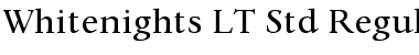 Download Whitenights LT Std Regular Regular Font Title Preview