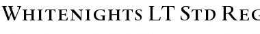Download Whitenights LT Std RegularSC Regular Font Title Preview