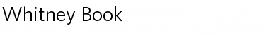 Download Whitney Medium Font Title Preview