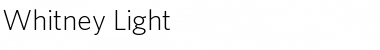 Download Whitney Medium Font Title Preview
