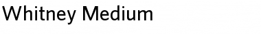 Download Whitney Medium Font Title Preview