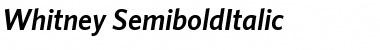 Download Whitney Medium Italic Font Title Preview