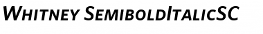 Download Whitney Medium Italic Font Title Preview