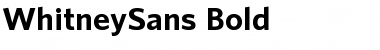 Download WhitneySans Regular Font Title Preview