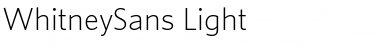 Download WhitneySans Regular Font Title Preview