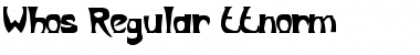 Download Whos Regular Font Title Preview