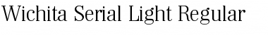 Download Wichita-Serial-Light Regular Font Title Preview