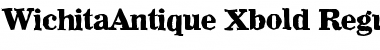Download WichitaAntique-Xbold Regular Font Title Preview