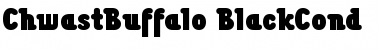 Download ChwastBuffalo-BlackCond Regular Font Title Preview