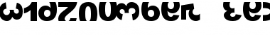 Download widznumber text 1 Regular Font Title Preview