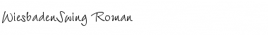 Download WiesbadenSwing Regular Font Title Preview