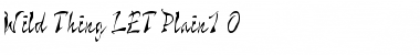 Download Wild Thing LET Plain Font Title Preview