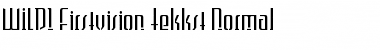 Download WILD1 Firstvision Tekkst Regular Font Title Preview