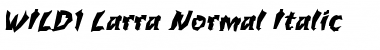 Download WILD1 Larra Italic Font Title Preview