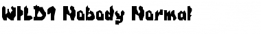 Download WILD1 Nobody Regular Font Title Preview