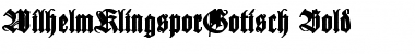 Download WilhelmKlingsporGotisch Bold Regular Font Title Preview
