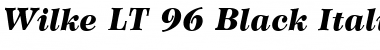 Download Wilke LT Black Italic Font Title Preview