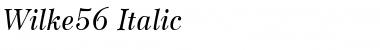 Download Wilke56 RomanItalic Font Title Preview