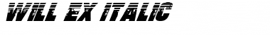 Download Will Ex Italic Regular Font Title Preview