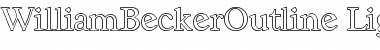 Download WilliamBeckerOutline-Light Regular Font Title Preview