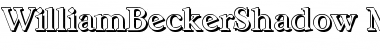 Download WilliamBeckerShadow-Medium Regular Font Title Preview