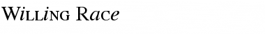Download Willing Race Regular Font Title Preview