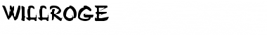 Download WILLROGE Regular Font Title Preview
