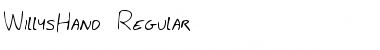 Download WillysHand Regular Font Title Preview