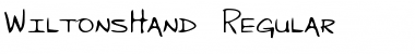 Download WiltonsHand Regular Font Title Preview