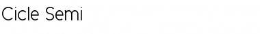 Download Cicle Semi Font Title Preview