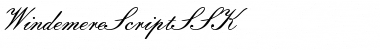 Download WindemereScriptSSK Regular Font Title Preview