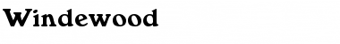 Download Windewood Regular Font Title Preview