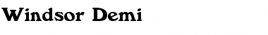 Download Windsor Demi Font Title Preview