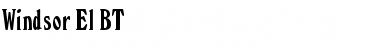 Download Windsor El BT Regular Font Title Preview