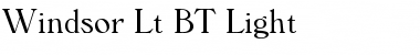 Download Windsor Lt BT Light Font Title Preview