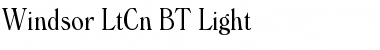 Download Windsor LtCn BT Light Font Title Preview