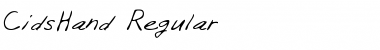 Download CidsHand Regular Font Title Preview