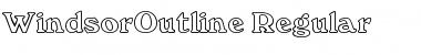 Download WindsorOutline Regular Font Title Preview