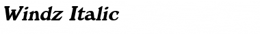 Download Windz Italic Font Title Preview