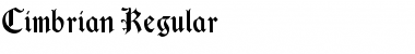 Download Cimbrian Regular Font Title Preview