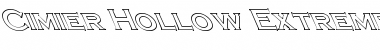 Download Cimier Hollow Extreme Lefty Regular Font Title Preview