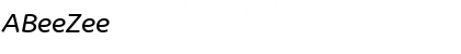 Download ABeeZee Italic Font Title Preview