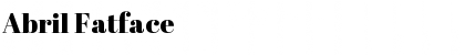 Download Abril Fatface Regular Font Title Preview