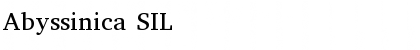 Download Abyssinica SIL Regular Font Title Preview