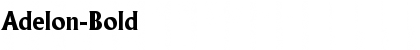 Download Adelon-Bold Regular Font Title Preview